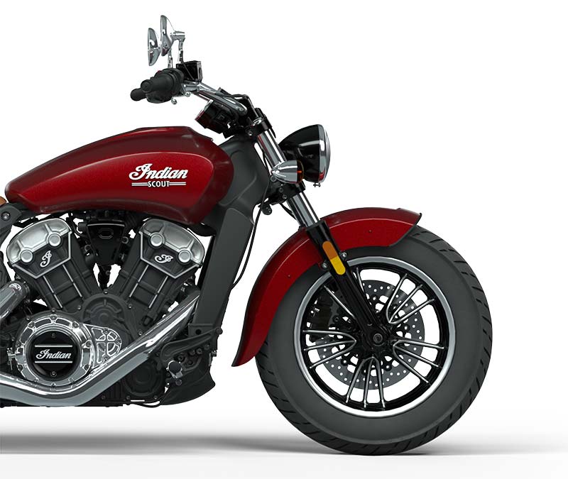 Support latéral noir homologué ECE France pour Indian Scout